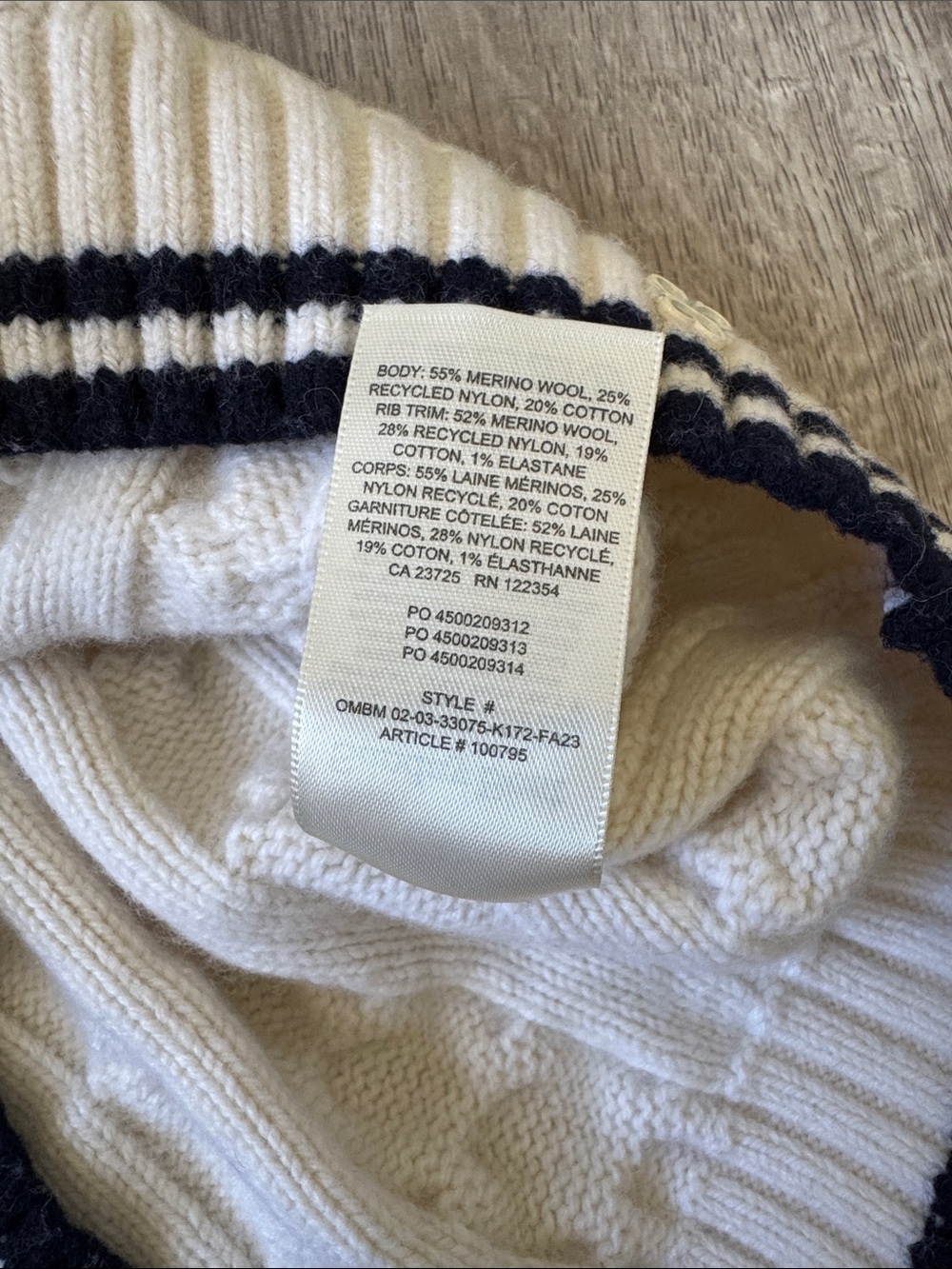 Sunday Best Winston Cable Knit Cropped Sweater Vest White Size 2XS Merino Wool - Picture 8 of 8